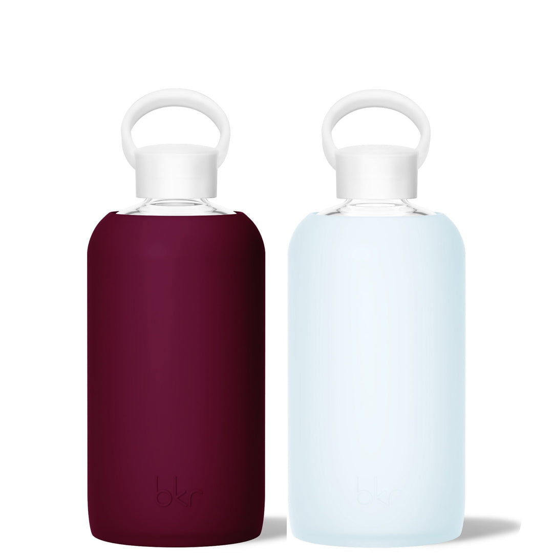 bkr Glass Water Bottle Set: 32oz THE COOL AUNT