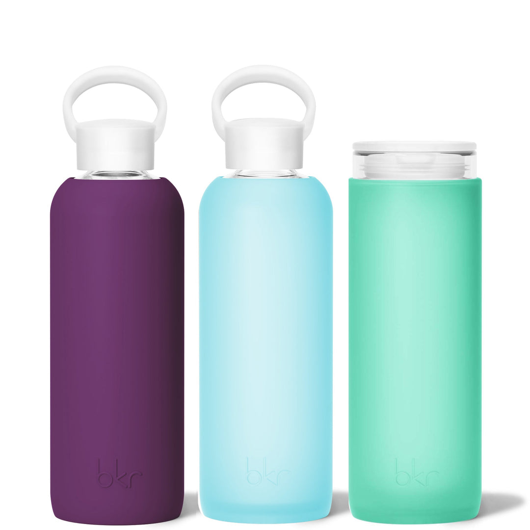 bkr Glass Water Bottle Set: Assorted AURORA