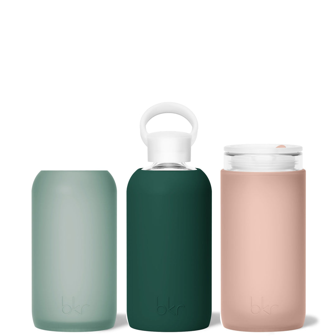 bkr Glass Water Bottle Set: Assorted FOREST FLOOR