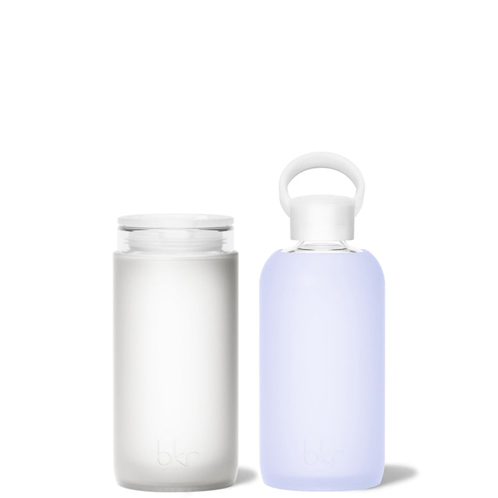 bkr Glass Water Bottle Set: Assorted MIDNIGHT SNOW