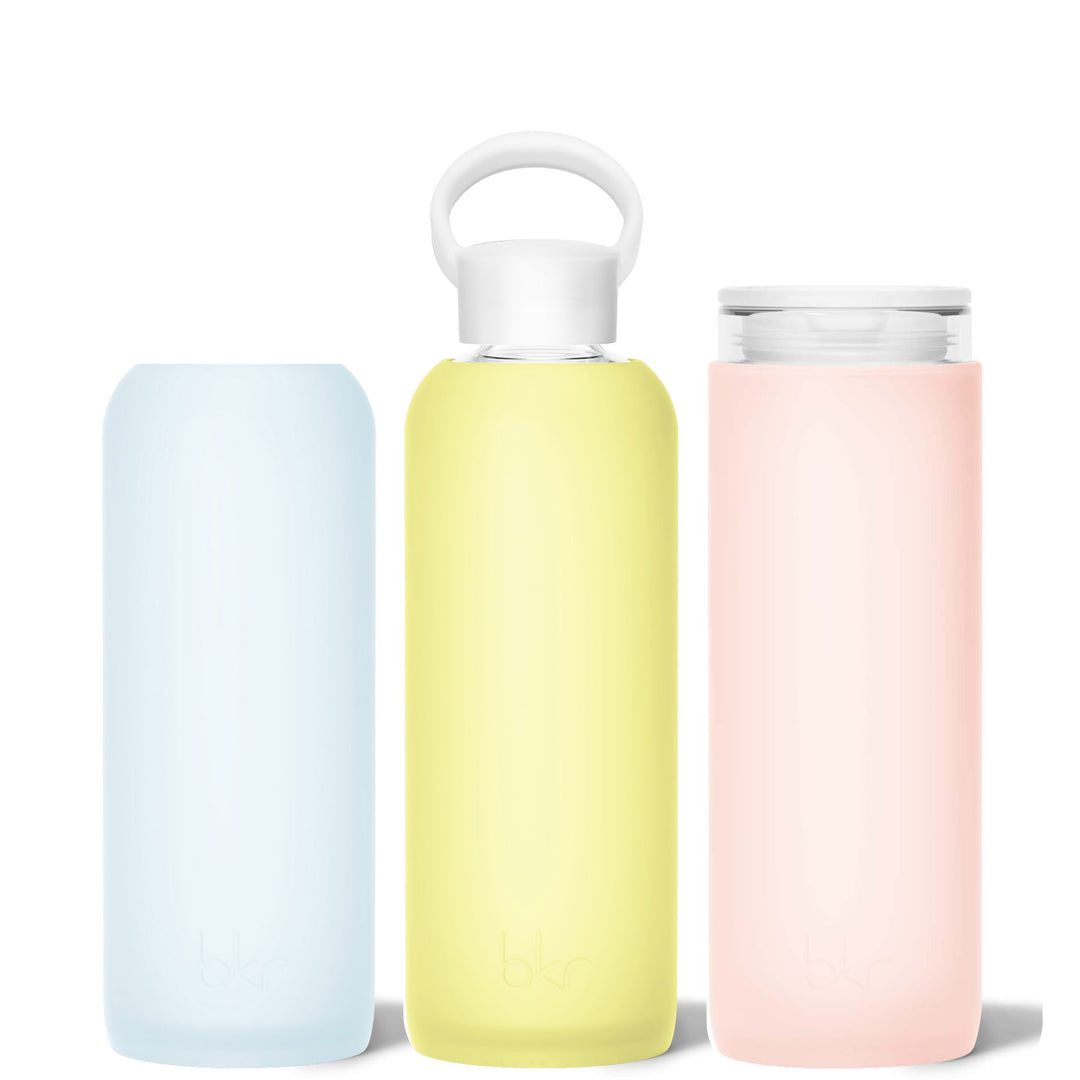 bkr Glass Water Bottle Set: Assorted SUN HALO