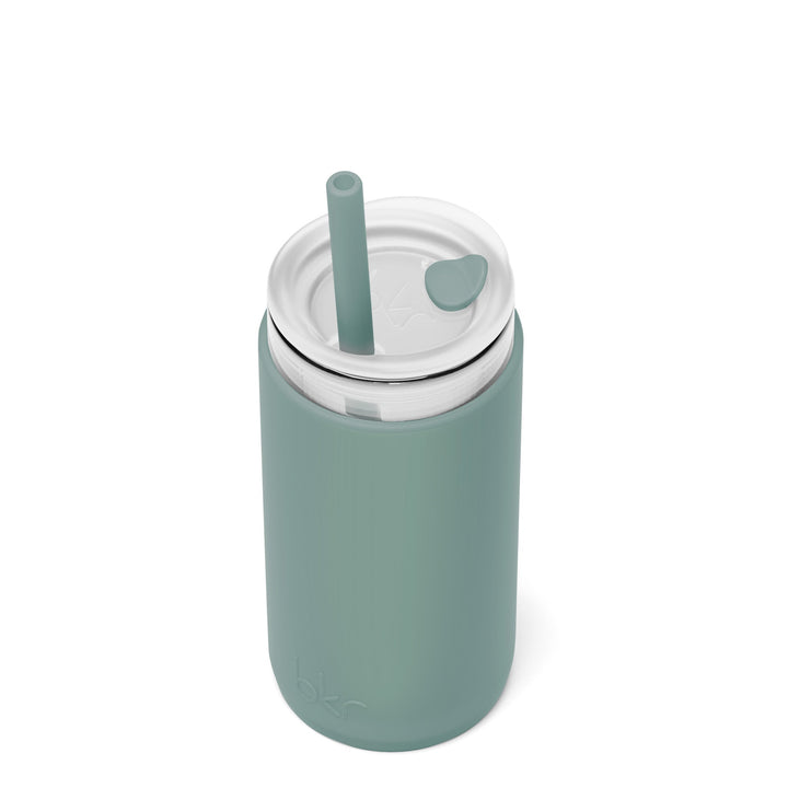 bkr Insulated Glass Tumbler: 12oz OCEAN & THE STORMY COVE CUP SIP KIT 355ML (12oz)