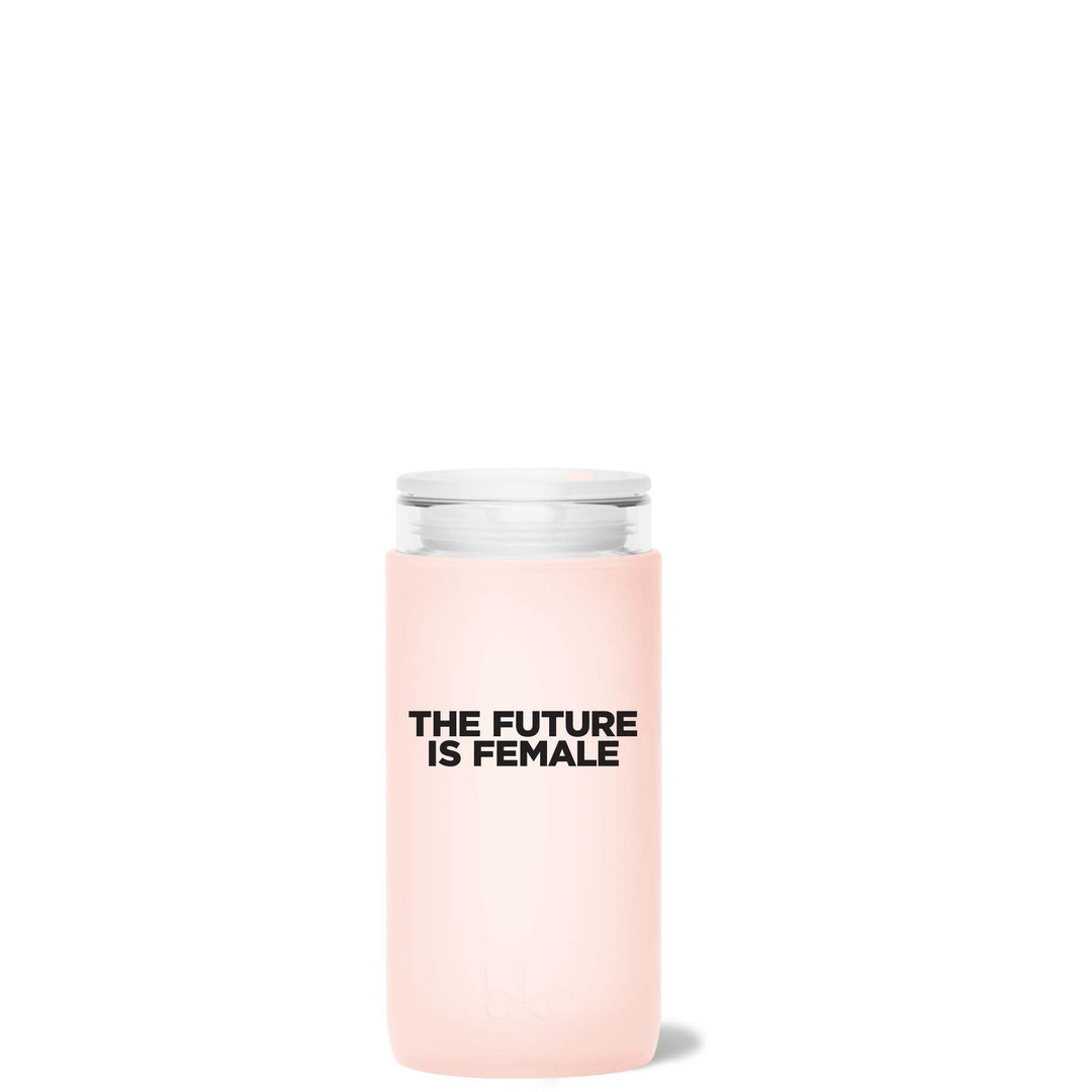 bkr Insulated Glass Tumbler: 12oz PARIS FUTURE IS FEMALE LITTLE CUP 355ML (12OZ)