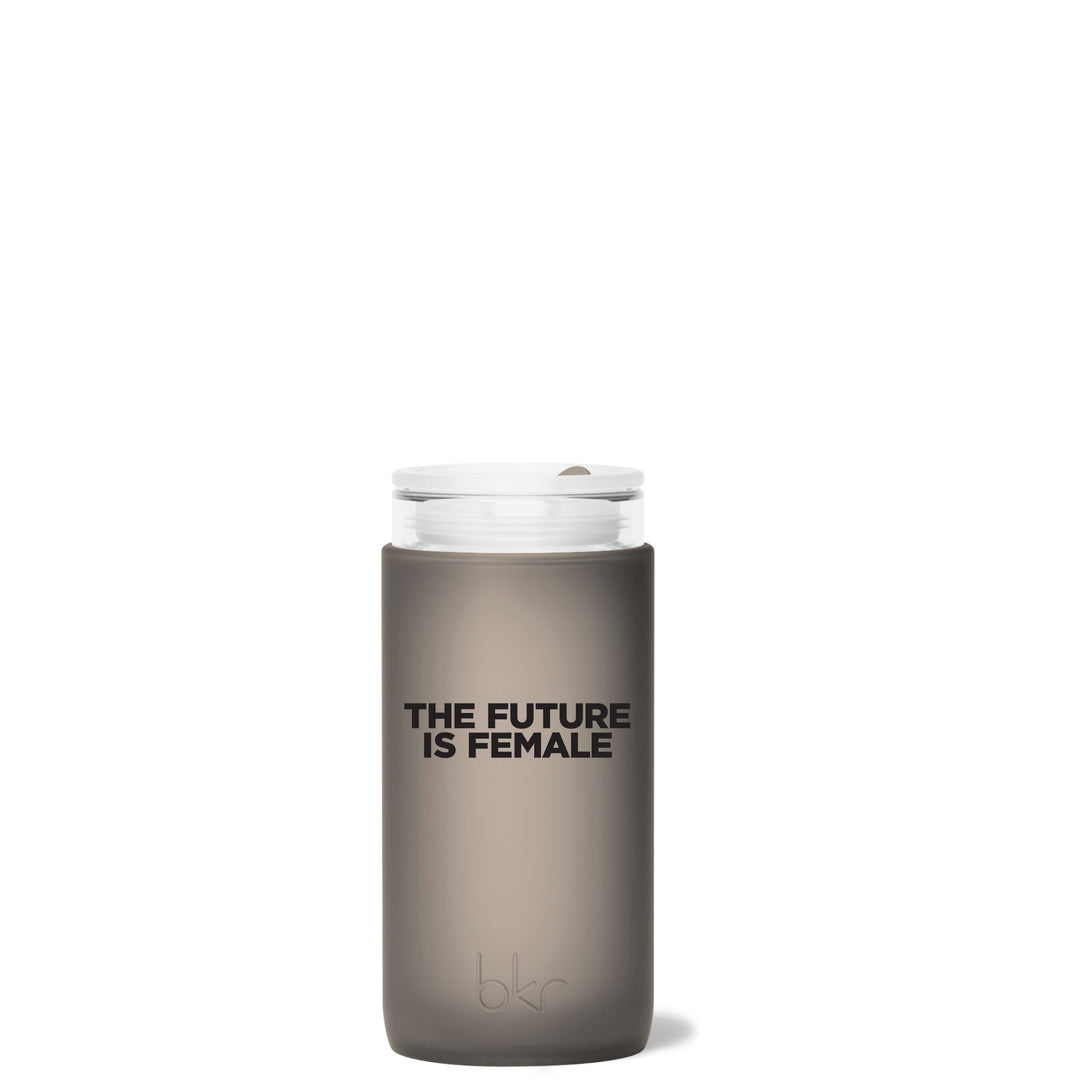 bkr Insulated Glass Tumbler: 12oz WEDNESDAY FUTURE IS FEMALE LITTLE CUP 355ML (12OZ)