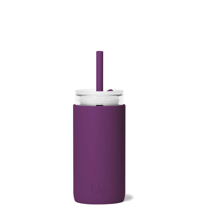 bkr Insulated Sip Kit: Double Wall Glass + Silicone Tumbler + silicone straw:12oz ERIS & THE MIDNIGHT CORDIAL - LITTLE CUP SIP KIT 355ML (12OZ)