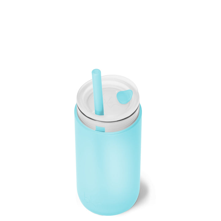 bkr Insulated Sip Kit: Double Wall Glass + Silicone Tumbler + silicone straw:12oz ÉTOILE & THE NORTHERN LIGHTS - LITTLE CUP SIP KIT 355ML (12OZ)