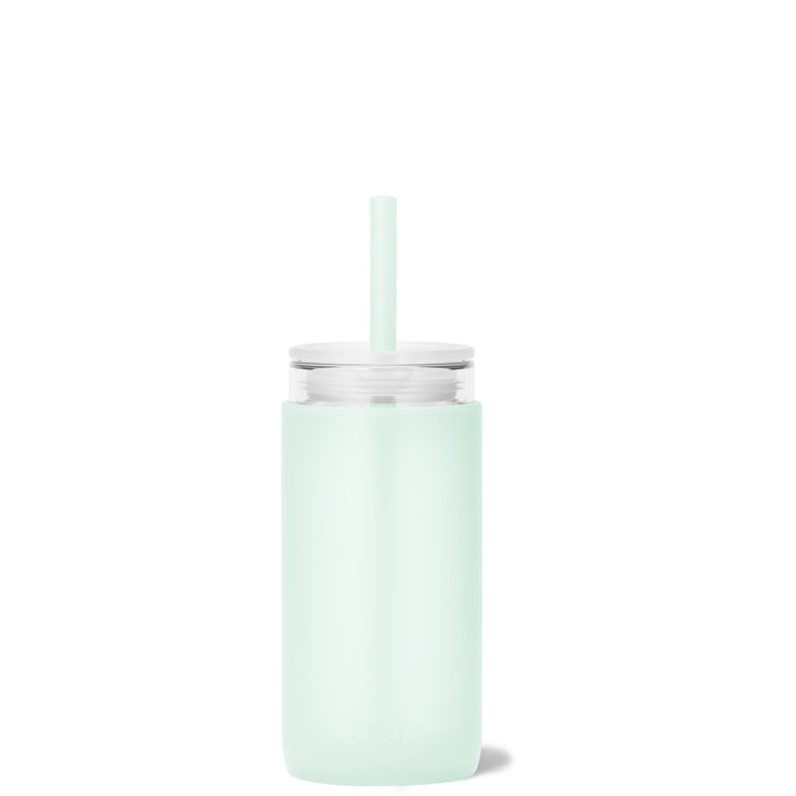 bkr Insulated Sip Kit: Double Wall Glass + Silicone Tumbler + silicone straw:12oz HAVEN & THE SOUTHAMPTON - LITTLE CUP SIP KIT 355ML (12OZ)