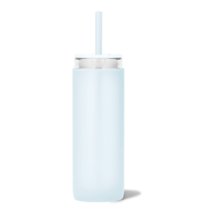 bkr Insulated Sip Kit: Double Wall Glass + Silicone Tumbler + silicone straw:16oz ASTRID & THE SNOWDRIFT - DEMI CUP SIP KIT 500ML (16OZ)