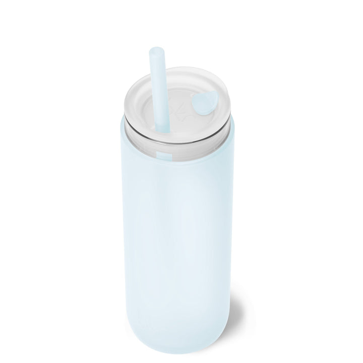 bkr Insulated Sip Kit: Double Wall Glass + Silicone Tumbler + silicone straw:16oz ASTRID & THE SNOWDRIFT - DEMI CUP SIP KIT 500ML (16OZ)