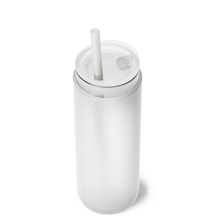 bkr Insulated Sip Kit: Double Wall Glass + Silicone Tumbler + silicone straw:16oz FROST - DEMI CUP SIP KIT 500ML (16OZ)