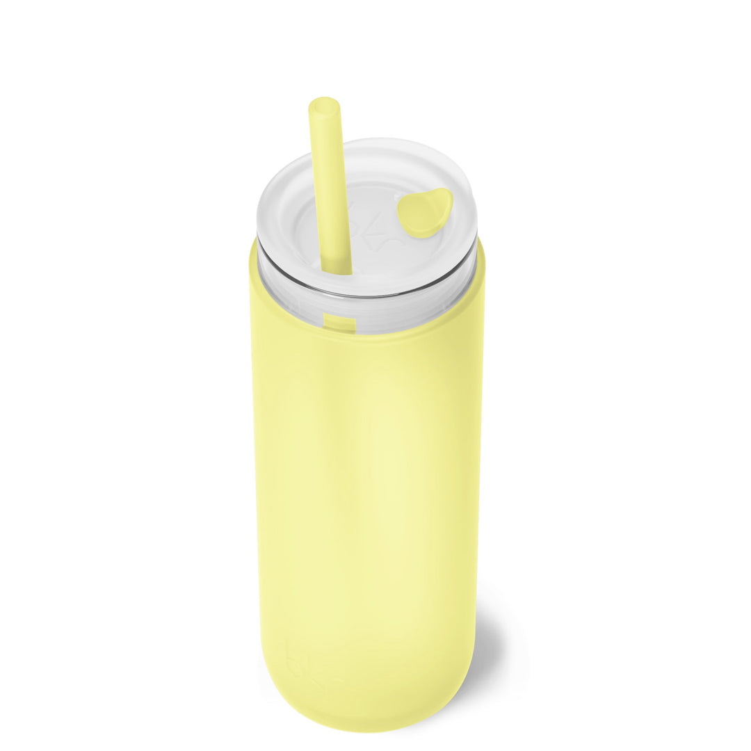 bkr Insulated Sip Kit: Double Wall Glass + Silicone Tumbler + silicone straw:16oz MEYER & THE LEMONADE STAND - DEMI CUP SIP KIT 500ML (16OZ)