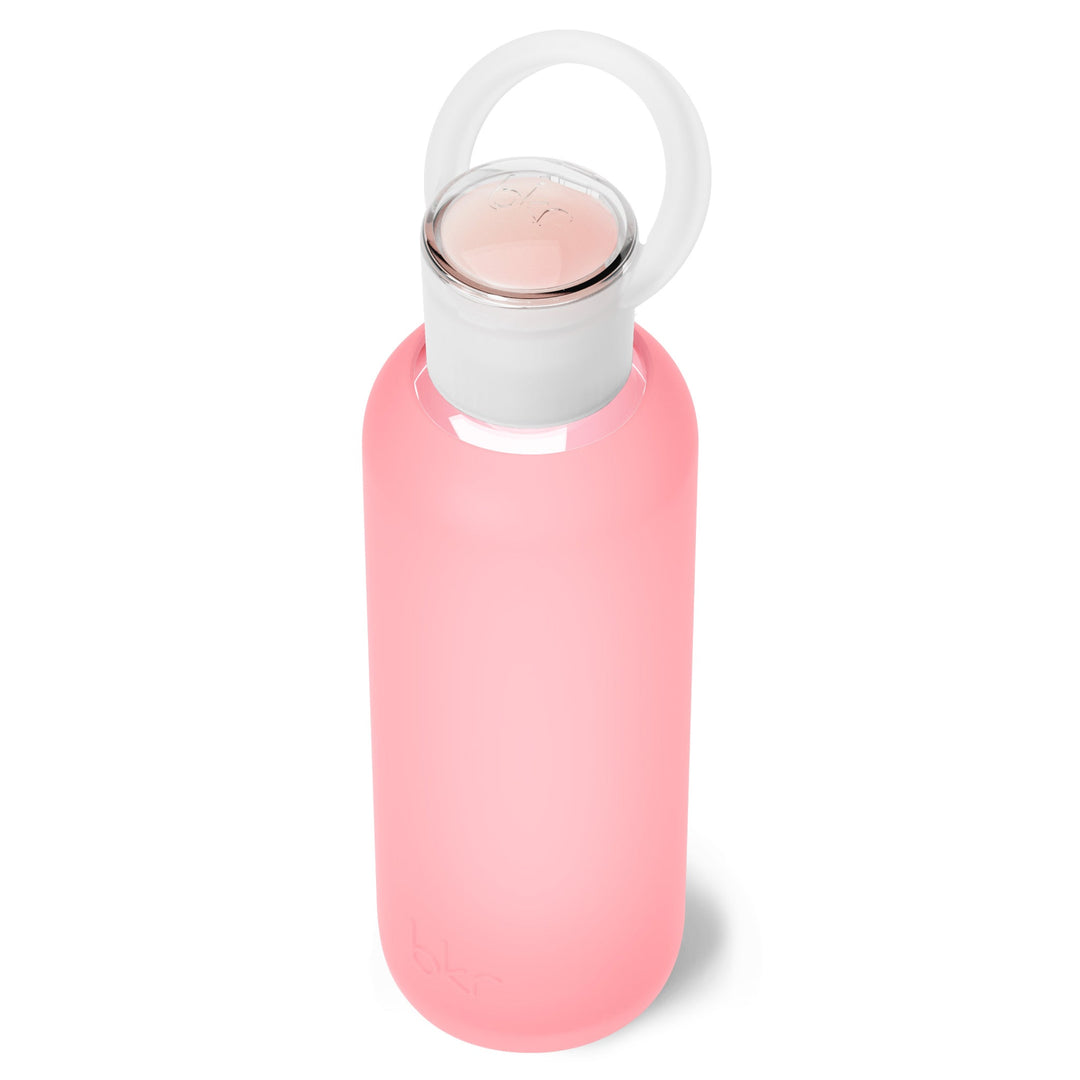 bkr Kiss Kit: Lip Balm + Glass Water Bottle: 22oz ROSE - DEMI KISS KIT 650ML (22OZ)