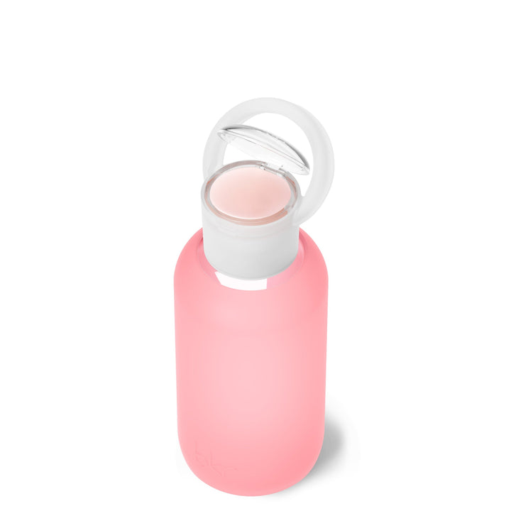 bkr Kiss Kit: Lip Balm + Glass Water Bottle Set: 16oz ROSE - LITTLE KISS KIT 500ML (16OZ)