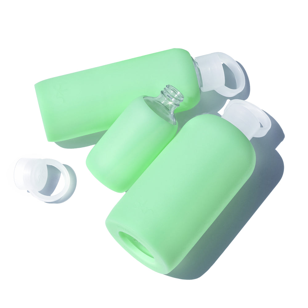 bkr Silicone Sleeve: Glass Water Bottle: 16oz SAINT LITTLE SLEEVE