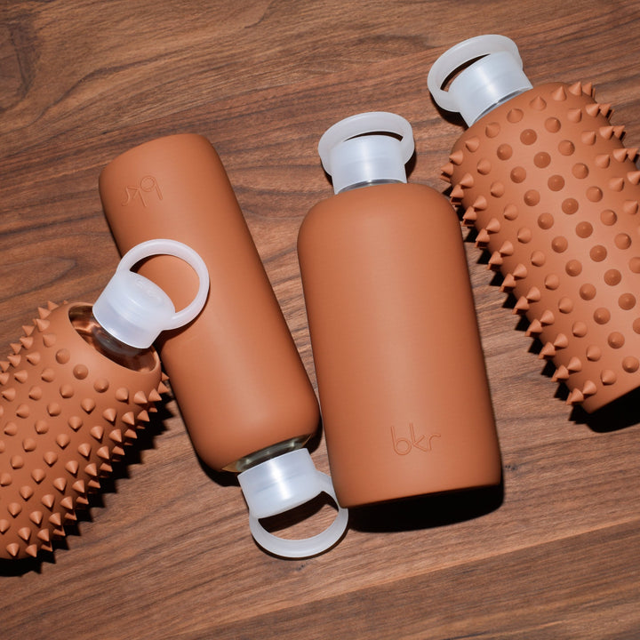 bkr Silicone Sleeve: Glass Water Bottle: 32oz FOX BIG SLEEVE