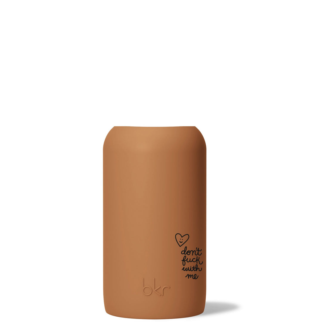 bkr Silicone Sleeve: Glass Water Bottle: 32oz HONEY DON'T F WITH ME  BIG SLEEVE