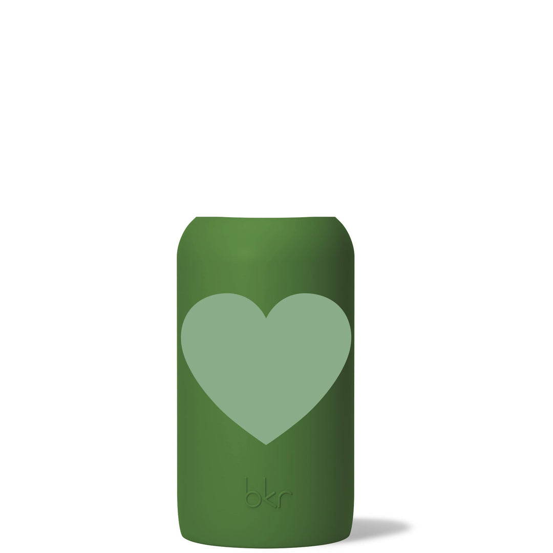 bkr Silicone Sleeve: Glass Water Bottle: 32oz MATCHA HEART BIG SLEEVE