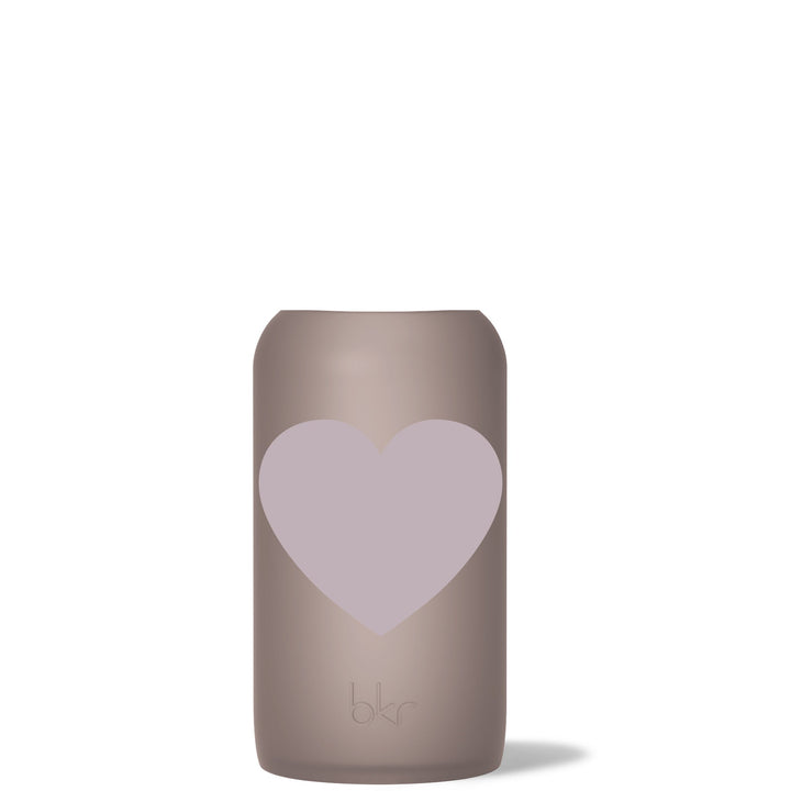 bkr Silicone Sleeve: Glass Water Bottle: 32oz PORTER HEART BIG SLEEVE