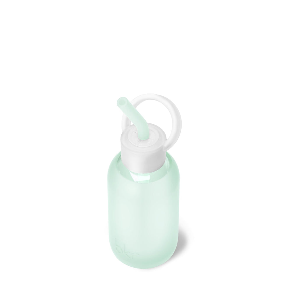 bkr Sip Kit: Silicone Straw + Cap + Glass Water Bottle: 8oz HAVEN & THE ETHEREAL GARDEN - TEENY BOTTLE SIP KIT 250ML (8 OZ)