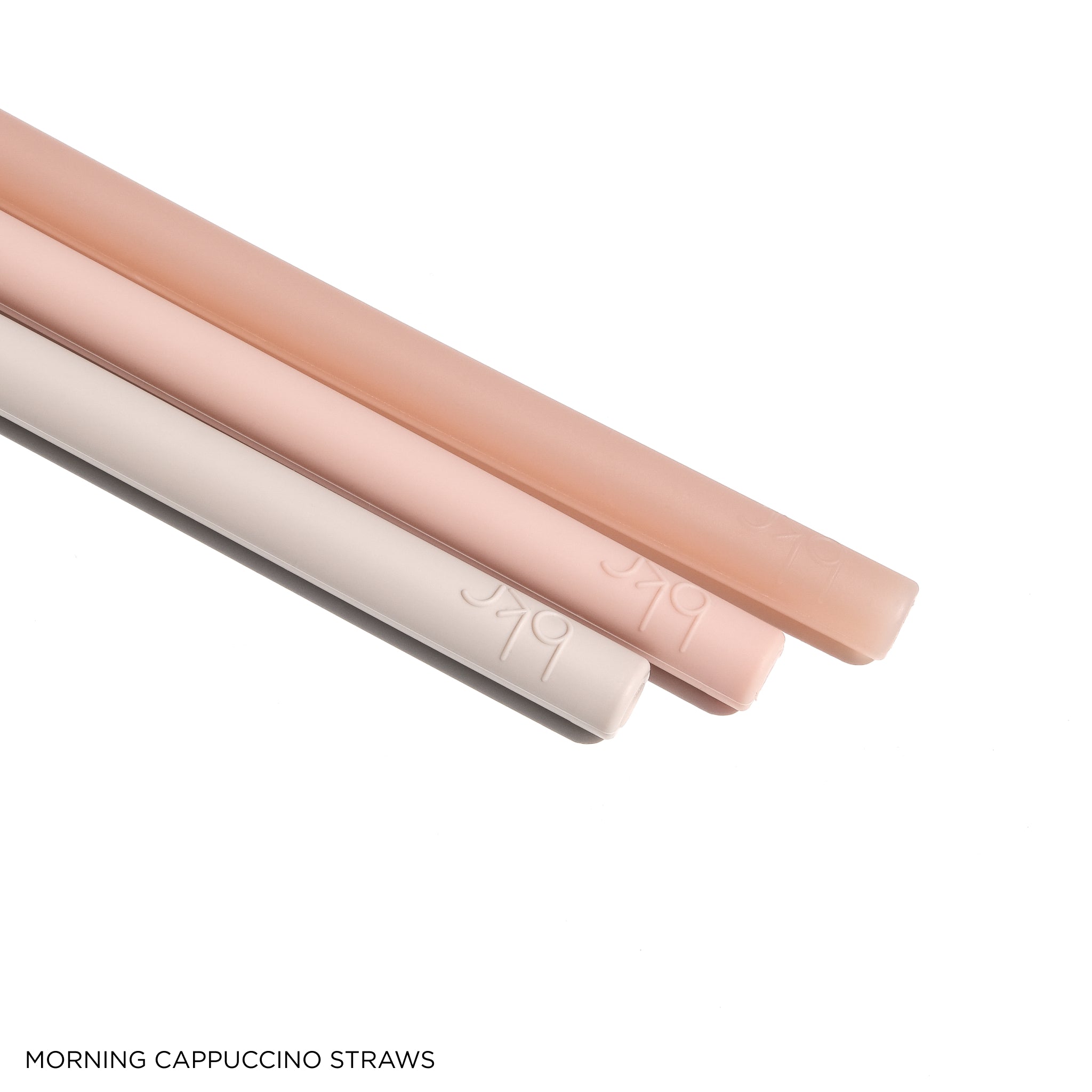 MORNING CAPPUCCINO BIG BOTTLE STRAWS 1L (32OZ) SET OF THREE