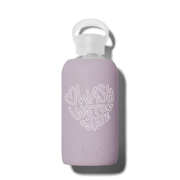 bkr Glass Water Bottle: 16oz SLOANE WASHINGTON HEART LITTLE BOTTLE 500ML (16OZ)