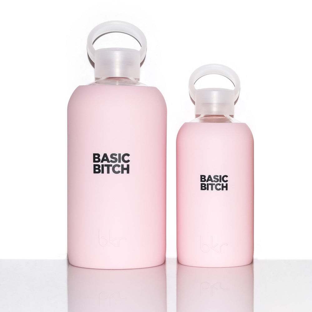 bkr Glass Water Bottle: 16oz BUNNY BASIC B 500ML (16 OZ)