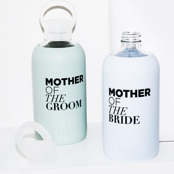bkr Glass Water Bottle: 16oz GRACE MOTHER OF THE BRIDE 500mL (16 OZ)
