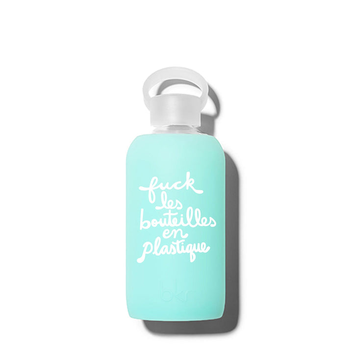 bkr Glass Water Bottle: 16oz HOLIDAY "F PLASTIC" 500ML (16 OZ)