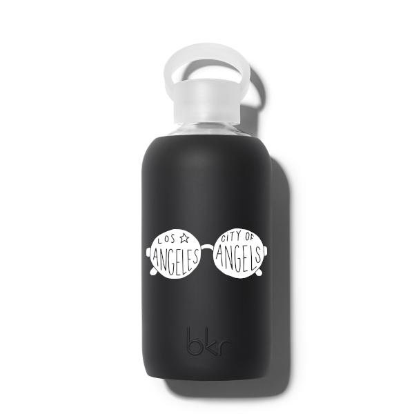 bkr Glass Water Bottle: 16oz JET LOS ANGELES SUNGLASSES 500 ML