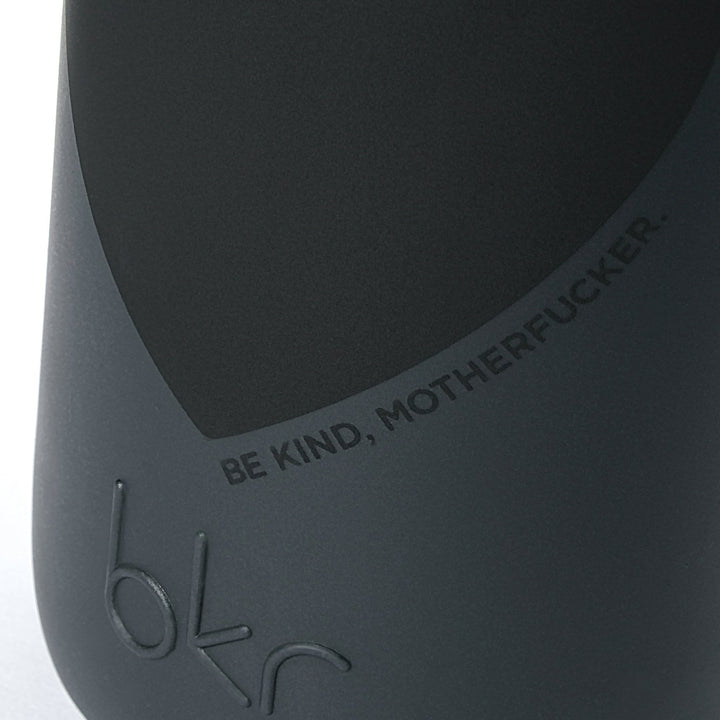 bkr Glass Water Bottle: 16oz LBD MOFO HEART 500mL (16 OZ)