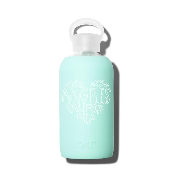 bkr Glass Water Bottle: 16oz PEPPER LOS ANGELES HEART 500 ML