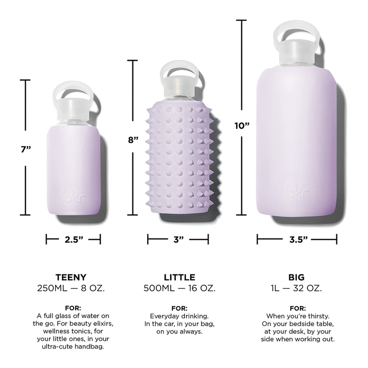 bkr Glass Water Bottle: 16oz SPIKED LALA 500mL (16 OZ)