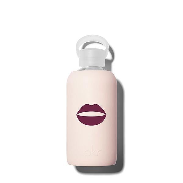 bkr Glass Water Bottle: 16oz TUTU BLACK CHERRY LIP 500 ML