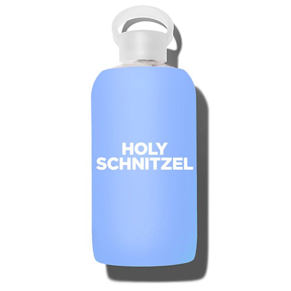 bkr Glass Water Bottle: 32oz LEO HOLY SCHNITZEL 1L (32 OZ)