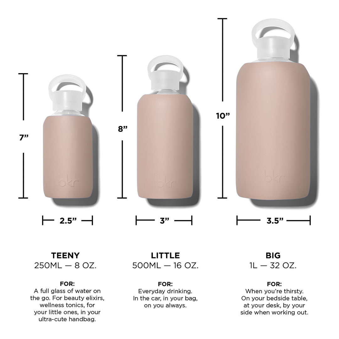 TEDDY BIG BOTTLE 1L (32OZ) - Glass Water Bottle: 32oz | bkr