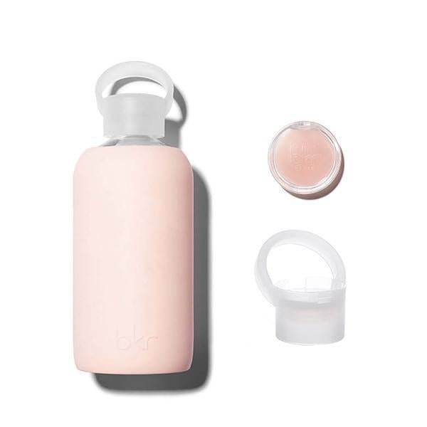 bkr Kiss Kit: Lip Balm + Glass Water Bottle: 16oz TUTU KISS KIT 500ML (16 OZ)