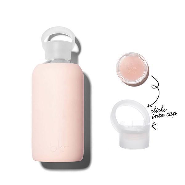 bkr Kiss Kit: Lip Balm + Glass Water Bottle: 16oz TUTU KISS KIT 500ML (16 OZ)