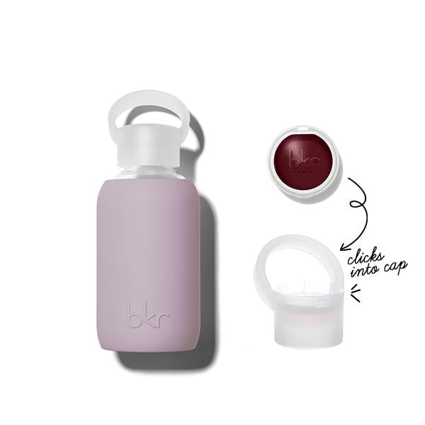 bkr Kiss Kit: Lip Balm + Glass Water Bottle: 8oz SLOANE KISS KIT 250ML (8 OZ) WITH BITTEN BALM