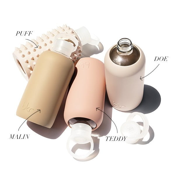 bkr Silicone Sleeve: Glass Water Bottle: 16oz DOE 1L - SLEEVE ONLY