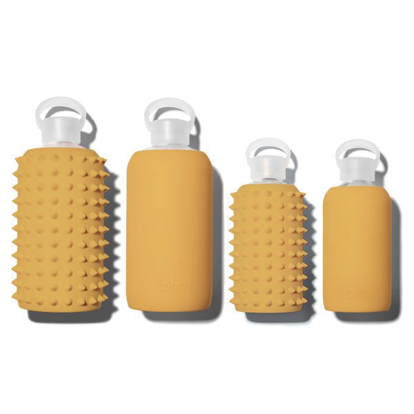 bkr Silicone Sleeve: Glass Water Bottle: 16oz SPIKED GOLDIE 500mL (16 OZ) - SLEEVE ONLY