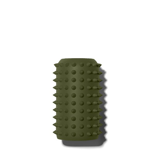 bkr Silicone Sleeve: Glass Water Bottle: 16oz SPIKED OLIVE 500mL (16 OZ) - SLEEVE ONLY