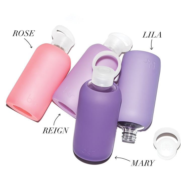 bkr Silicone Sleeve: Glass Water Bottle: 32oz MARY 1L (32 OZ) - SLEEVE ONLY
