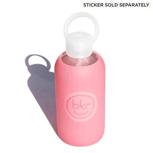 bkr Silicone Sleeve: Glass Water Bottle: 32oz ROSE 1L (32 OZ) - SLEEVE ONLY